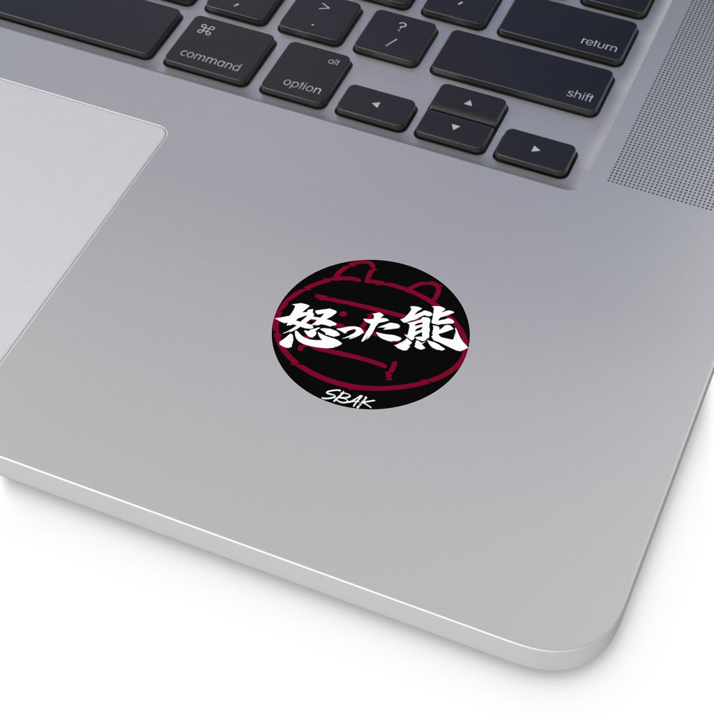 Angry Bear Vinyl Stickers
