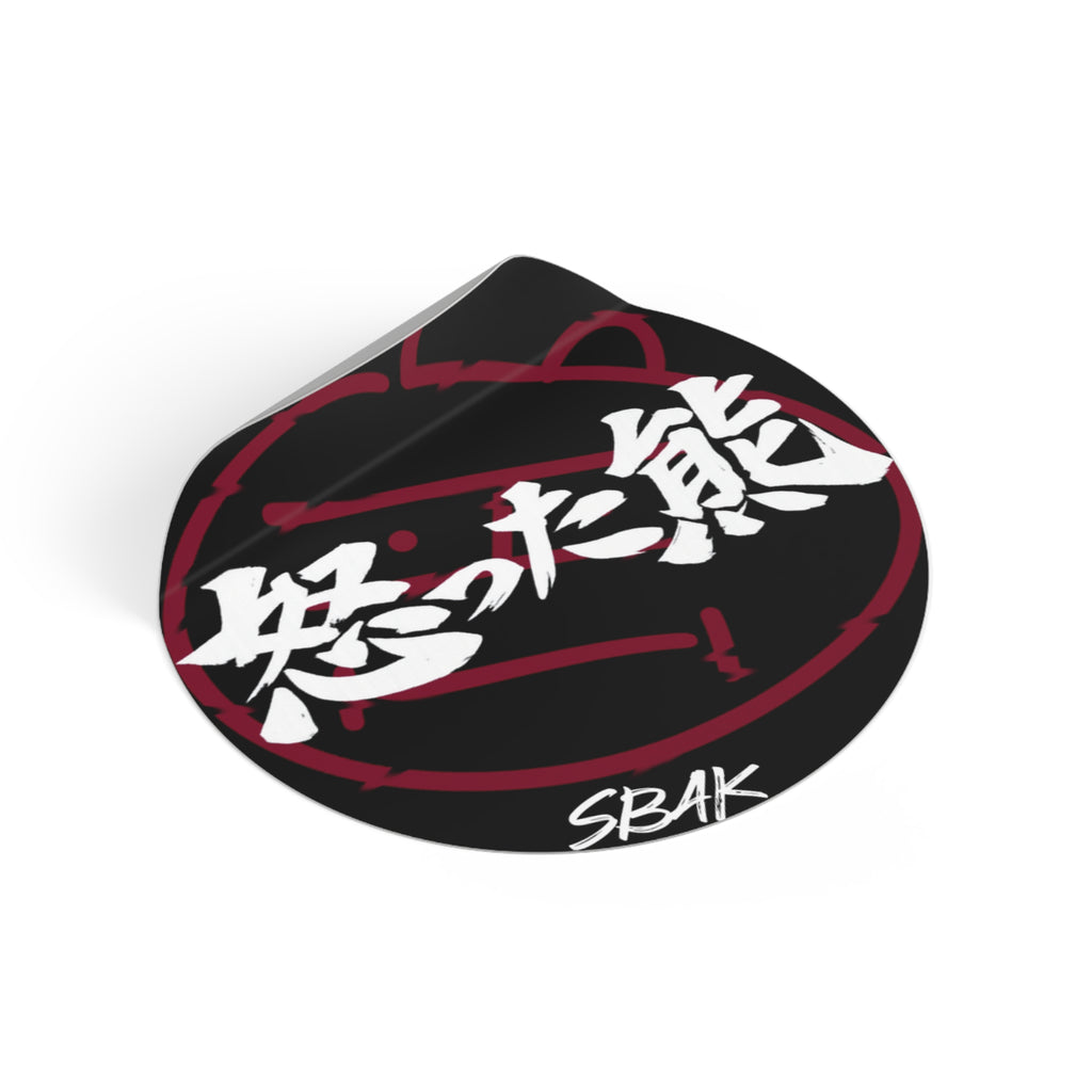 Angry Bear Vinyl Stickers