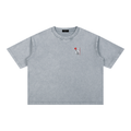 "Lev" Rose Minimalist Boxy Tee