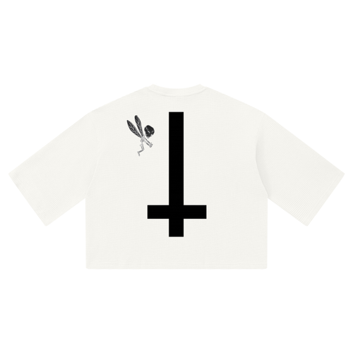 "The Templar" Waffle Boxy Tee