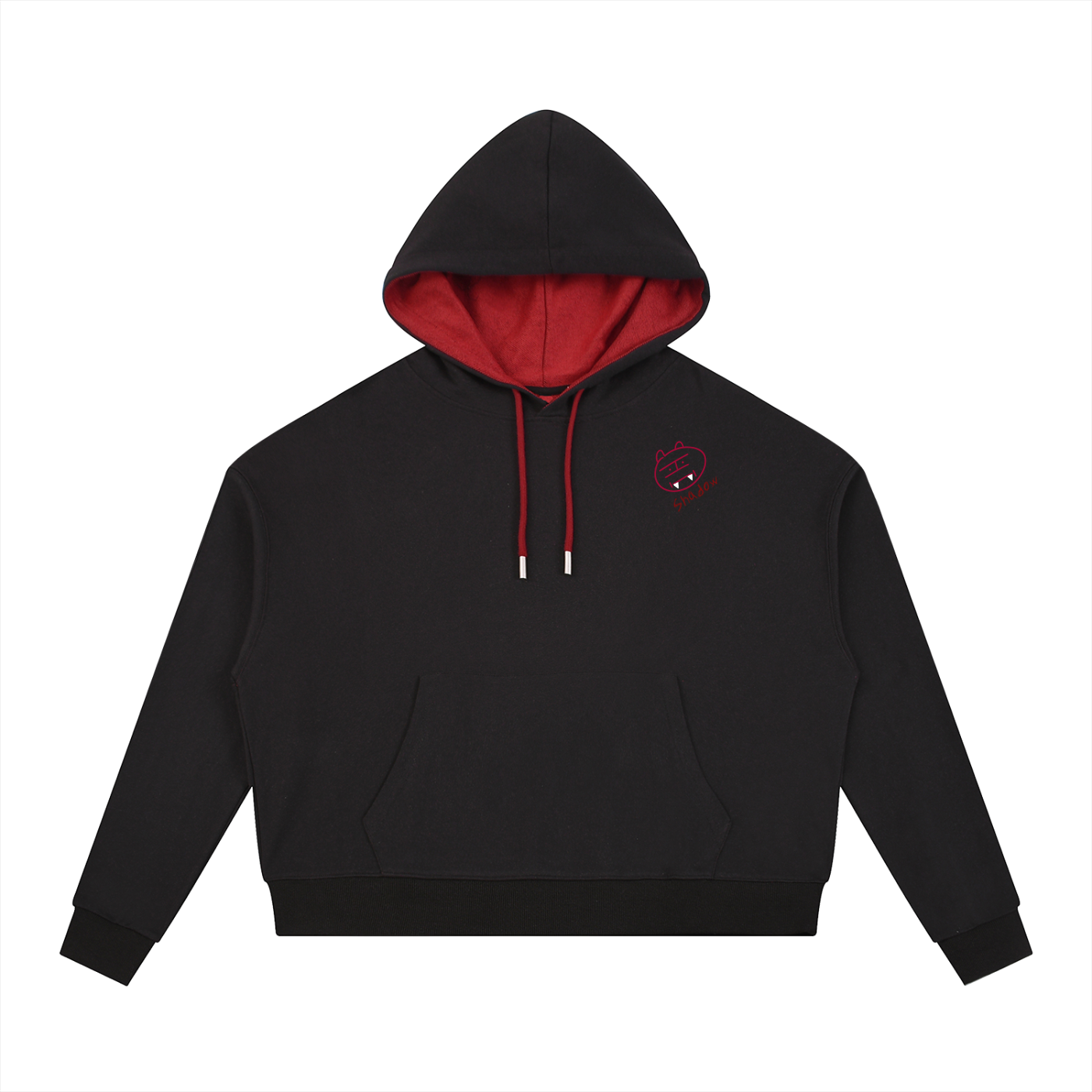 Contrast Drawstring Hoodie (Shadow)