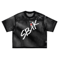 "Lev" See-through Boxy Net T-Shirt