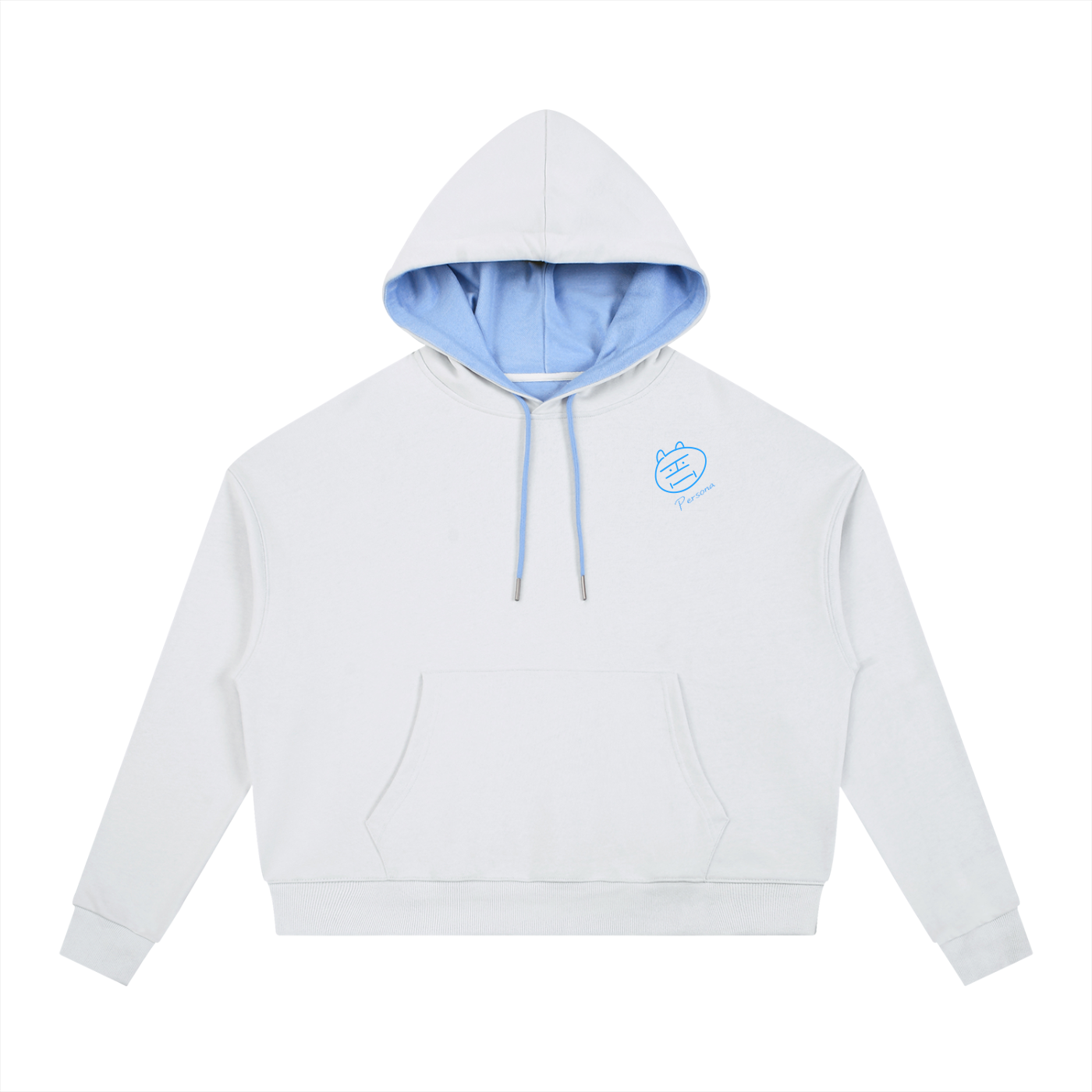 Contrast Drawstring Hoodie (Persona)